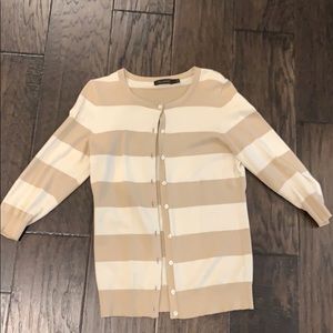 Striped cream sweater